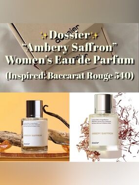 Dossier - “Ambery Saffron” (Inspired: Baccarat Rouge 540) Woman’s Eau de Parfum